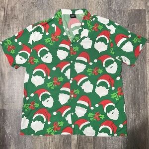 Green and Red Santa Shirt